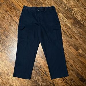Cintas Comfort Flex Men's Navy-Blue Cargo Work Pants Size 36